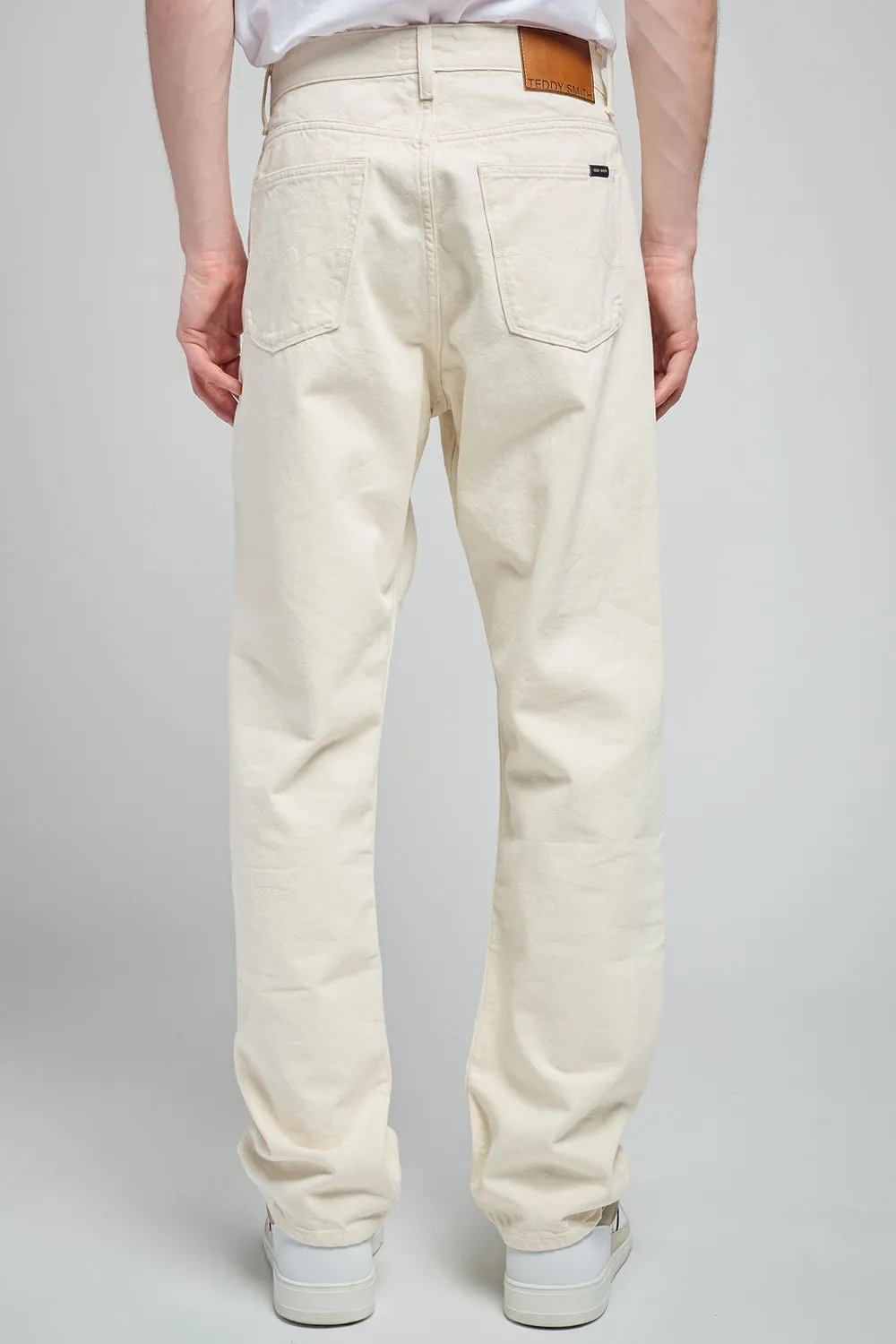 Teddy Smith Falcon Memphis jeans uomo ecru relaxed L32