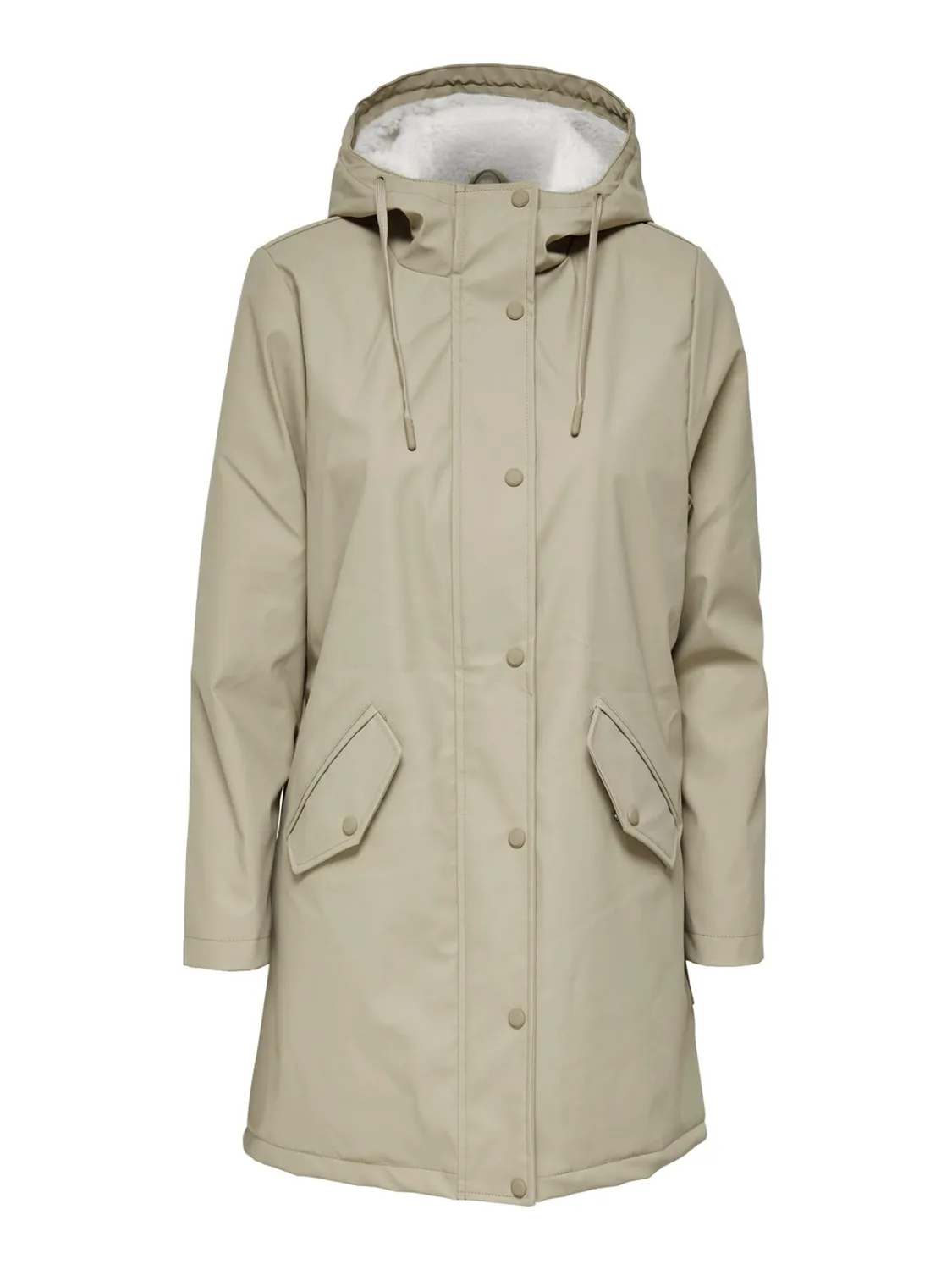 ONLY Raincoat Giacca Antipioggia con Teddy fodera