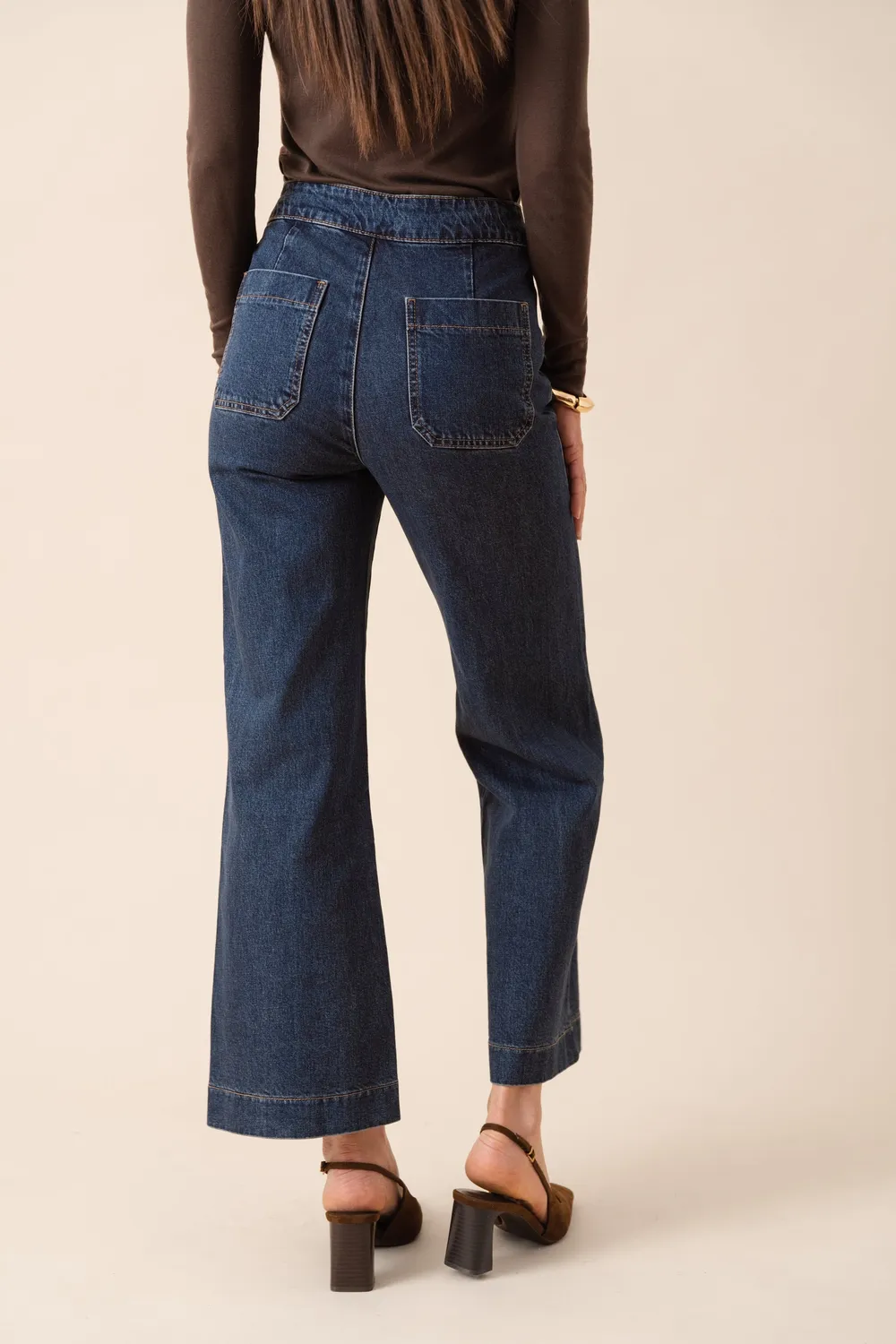 Oraije Victoire jeans wide blu scuro