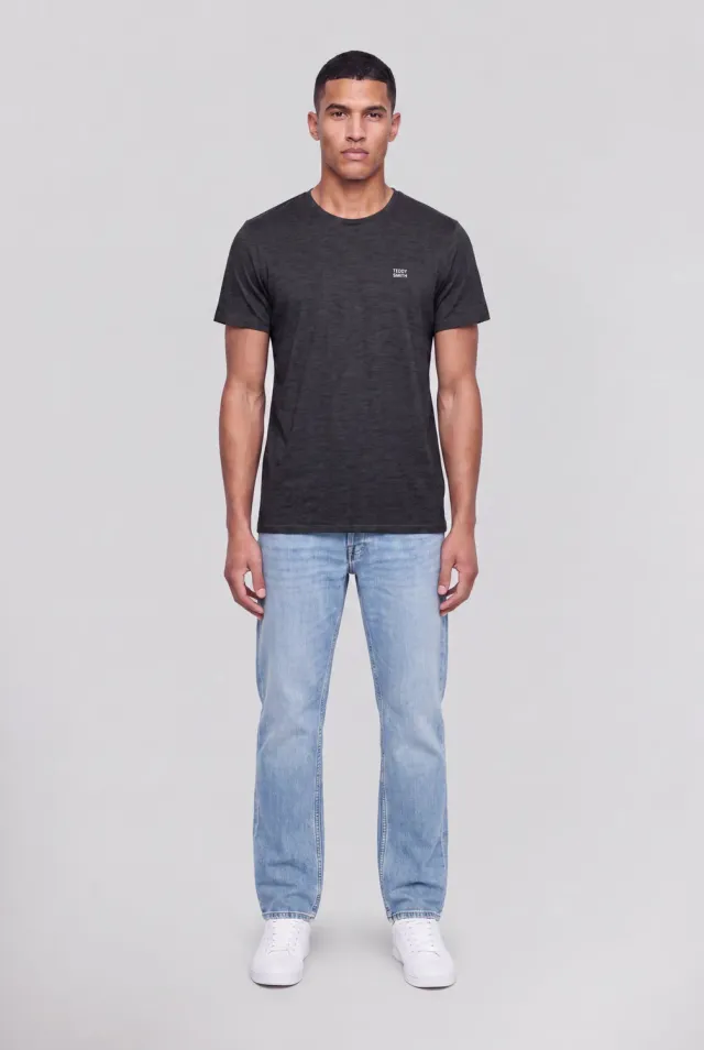 Teddy Smith The Tee 1 T-Shirt Nera Chinata Cotone