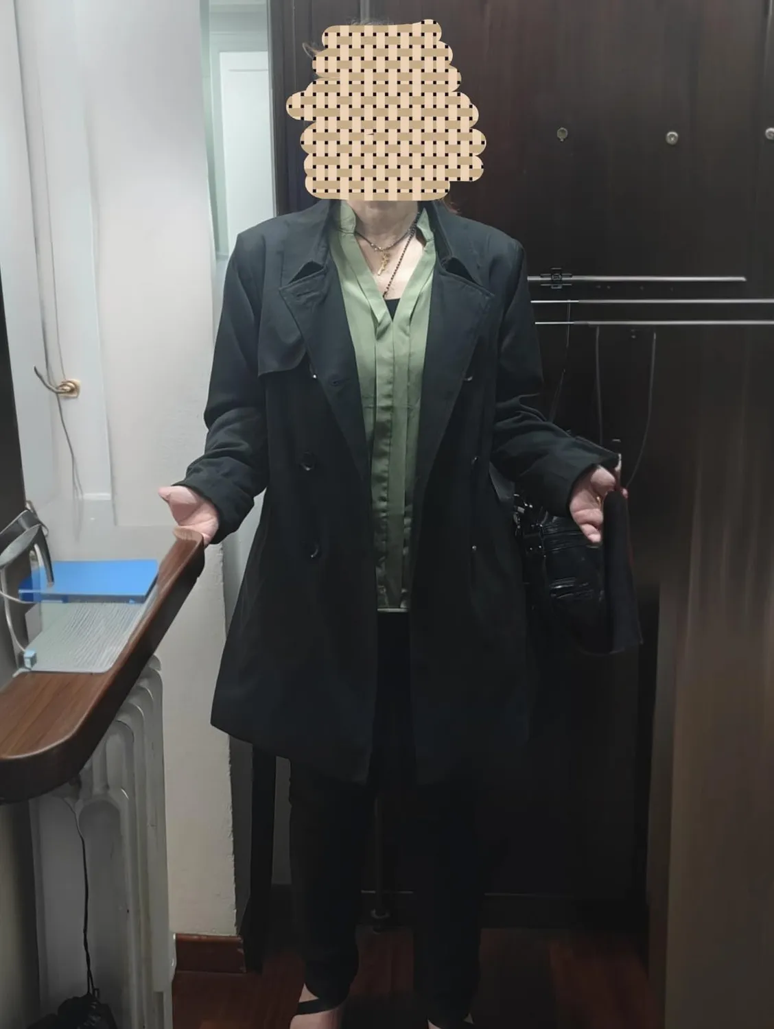 ONLY Onlvalerie trench nero donna leggero