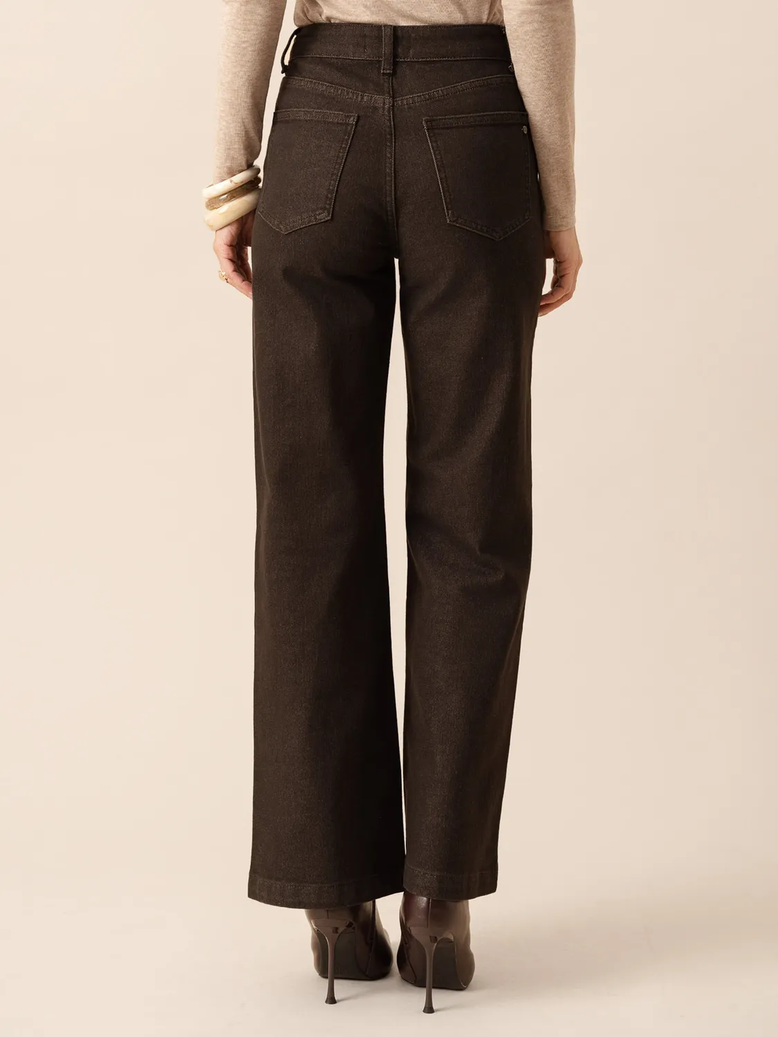 Oraije Mona jeans straight marrone