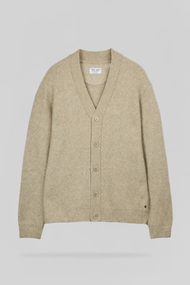 Teddy Smith G-Cruz Beige Chine gilet uomo bottoni