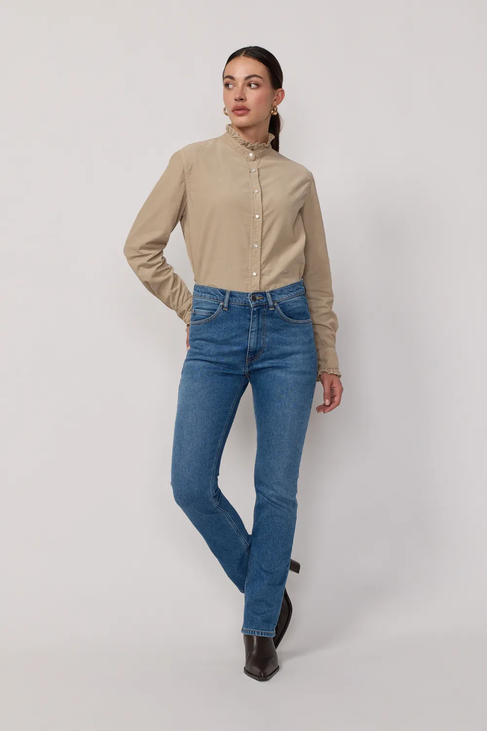 acquaverde Blair jeans blu vintage dritto