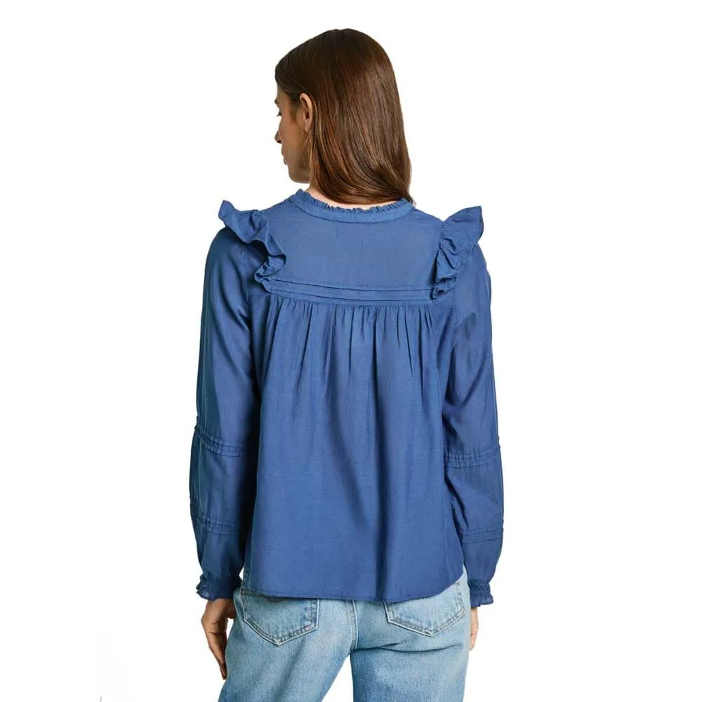 Pepe Jeans Lorely Camicia Donna Fluida con Volant