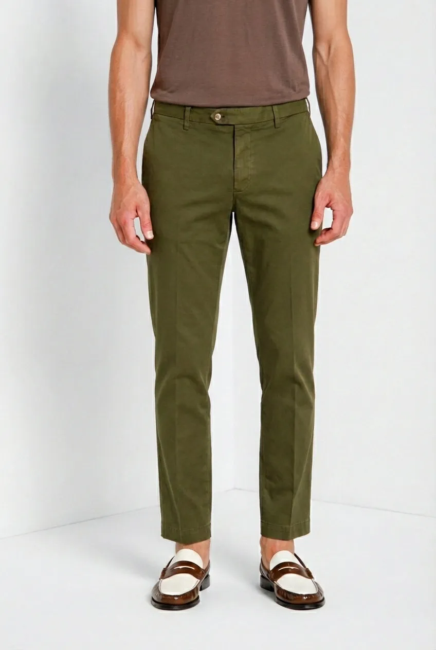 Mason's New York chino uomo verde bosco regular