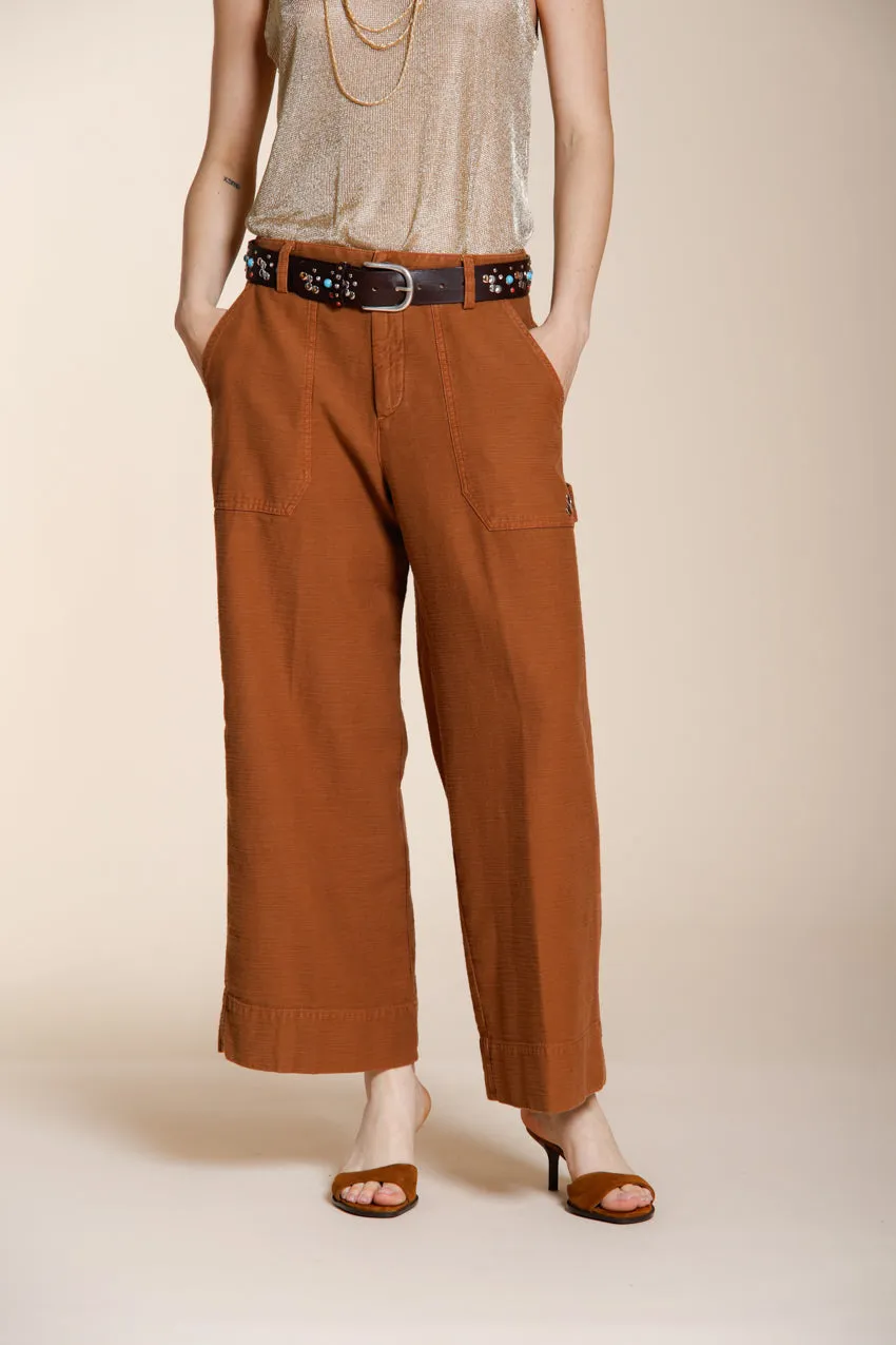 Mason's Dallas Wide cargo donna ruggine straight fit