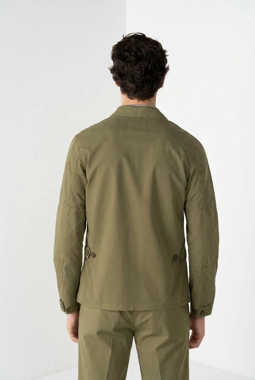 Mason's Flyshirt Delamere overshirt rosmarino stretch