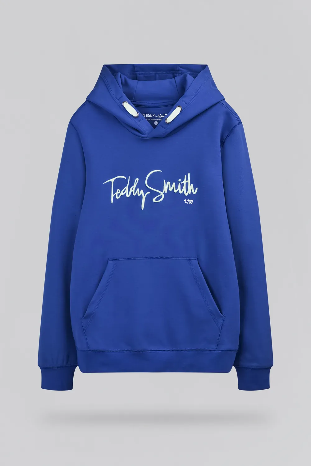 Teddy Smith S-Evry Hoody JR felpa bambino blu peps cotone