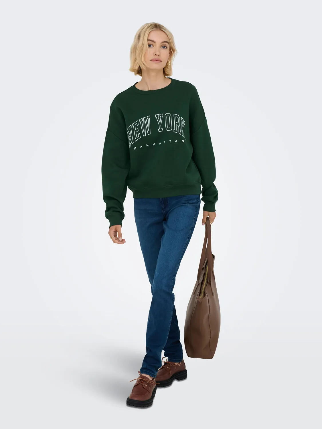 ONLY ONPLOUNGE Felpa Donna Girocollo Morbida