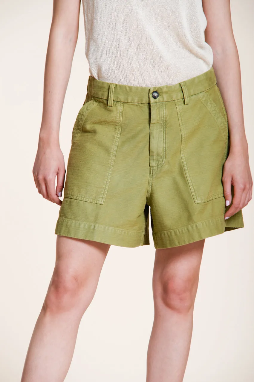 Mason's Dallas bermuda cargo donna cotone verde acido