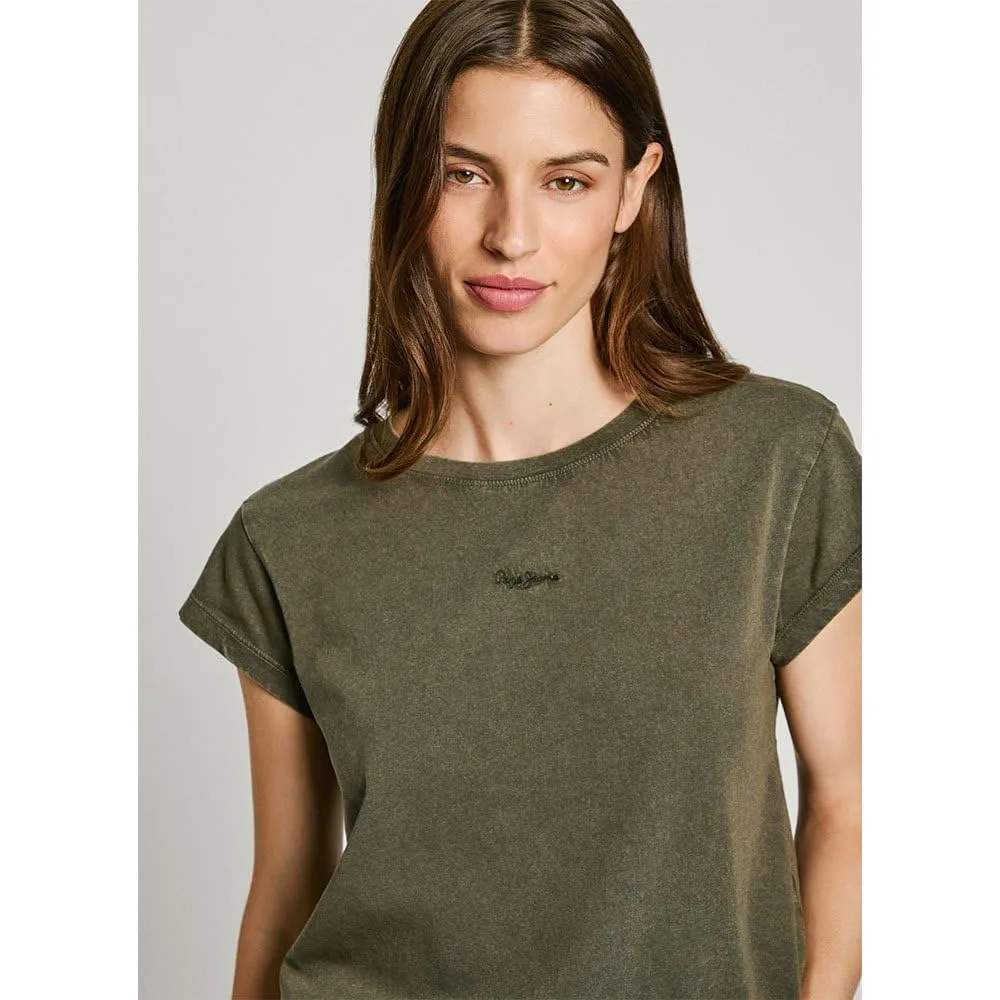 Pepe Jeans Felice T-Shirt Donna Arancione Tramonto acido