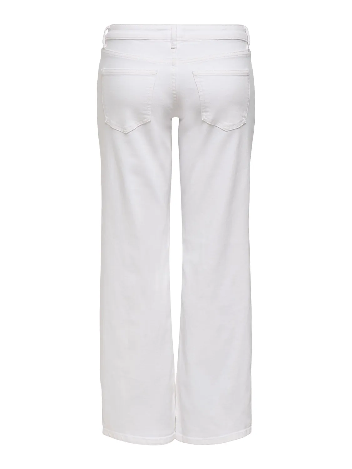 ONLY Onljudy-O vita bassa jeans wide leg bianco
