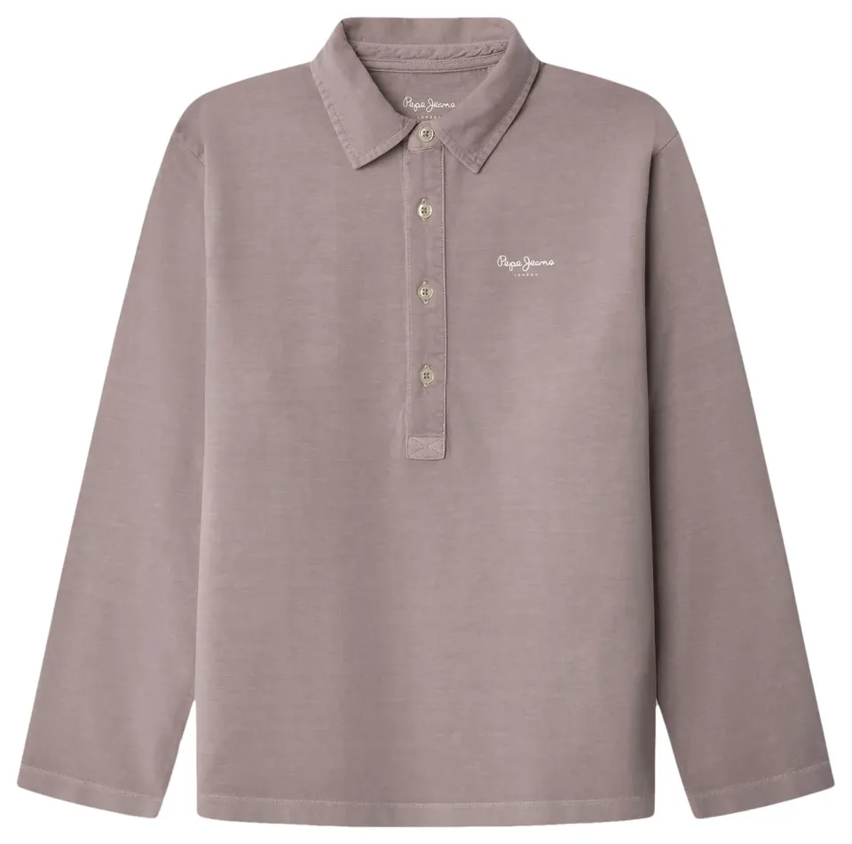 Pepe Jeans Samuel Polo Bambino Manica Lunga Viola