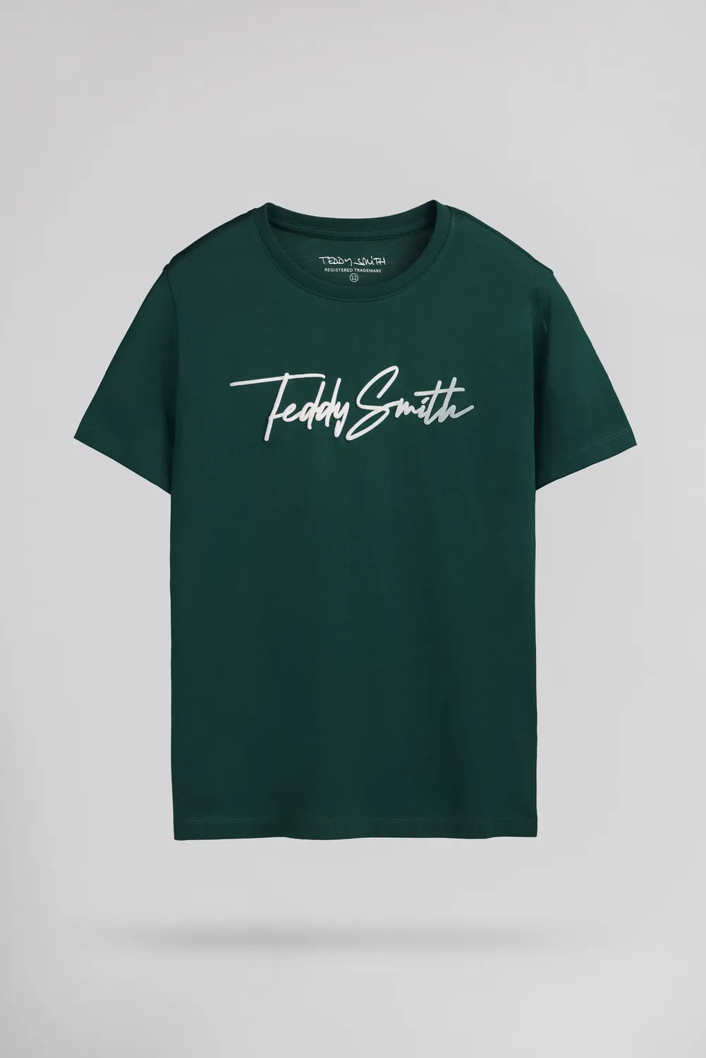 Teddy Smith T-Evan MC JR t-shirt bambino verde vert pin
