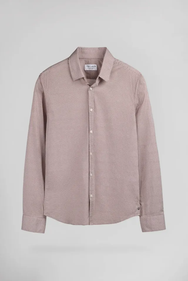 Teddy Smith Carton ML Stret Middle White 1 camicia uomo bianca