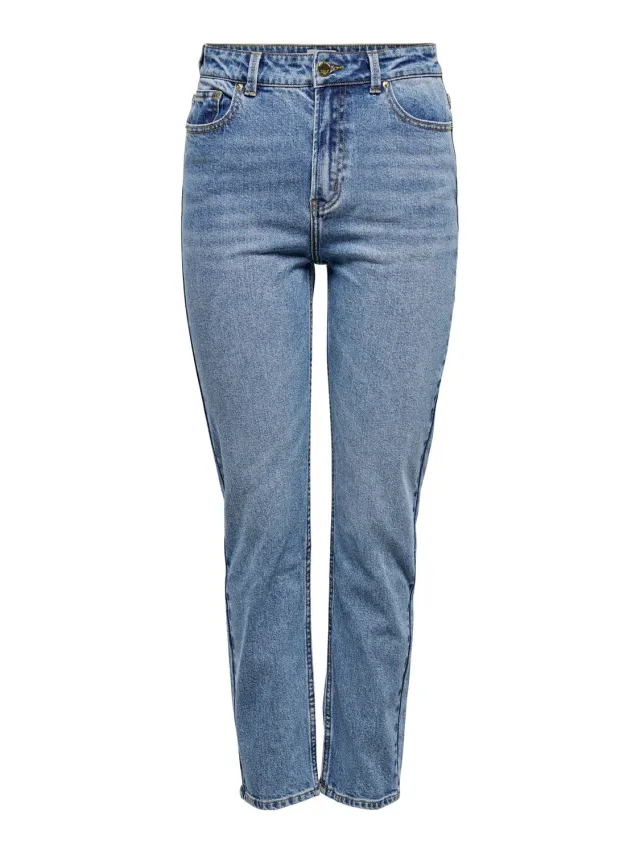 ONLY ONLWAUW High Waist jeans flare vita alta blu