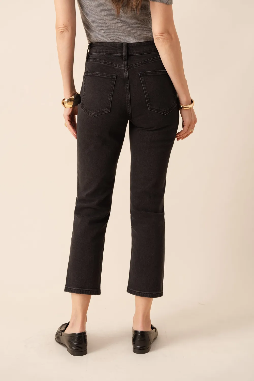 Oraije Mia jeans mom fit grigio scuro petite