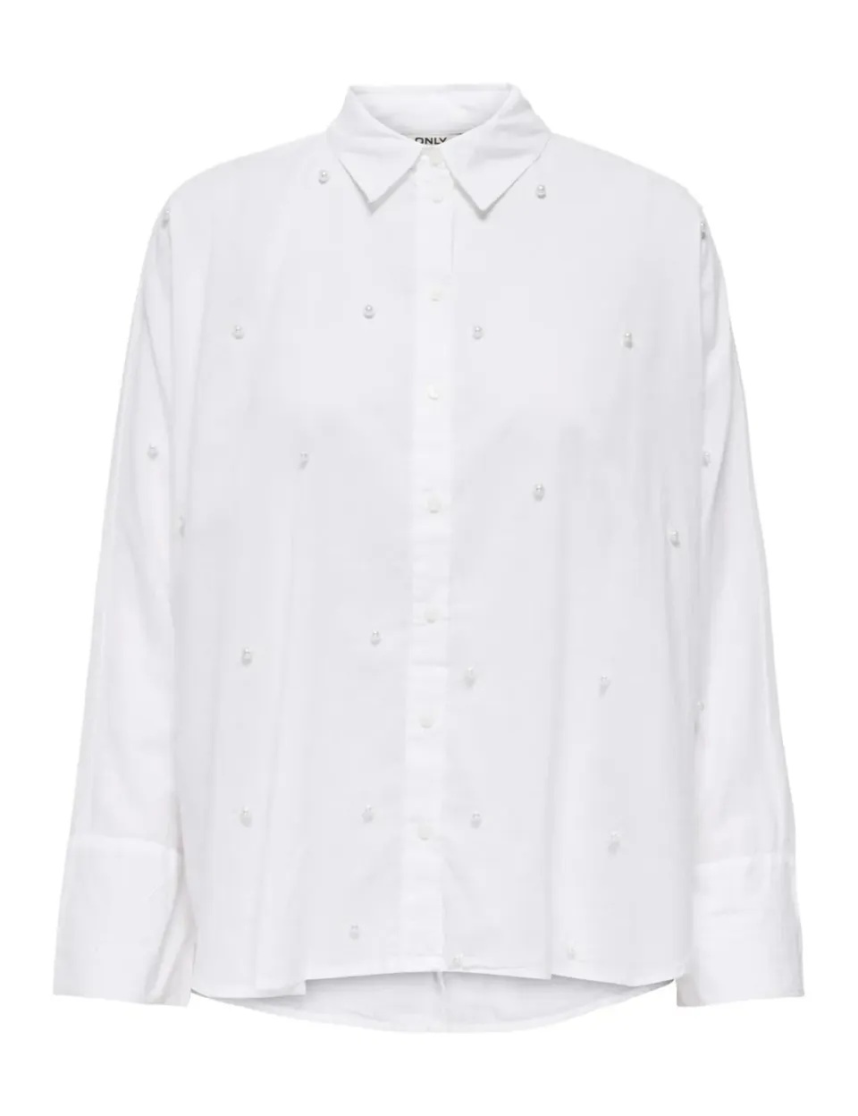 ONLY Onlnew Lina Grace LS Pearl Shirt camicia M perle