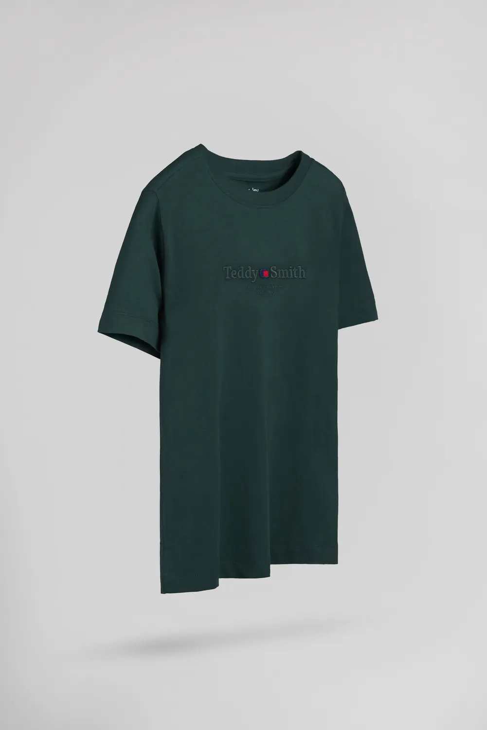 Teddy Smith T-Jim MC JR t-shirt ragazzo verde pino cotone