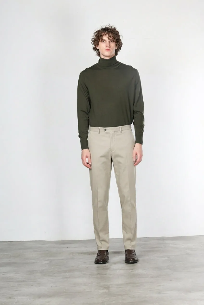Mason's Paris pantalone chino uomo ghiaccio carrot fit