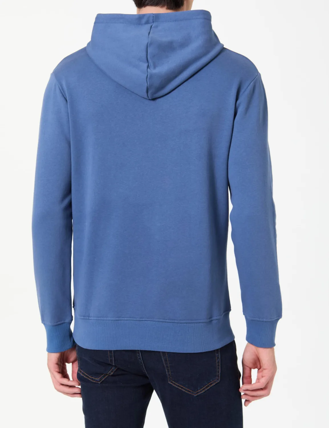 Pepe Jeans Big Logo Hoodie felpa uomo L blu mare regular fit