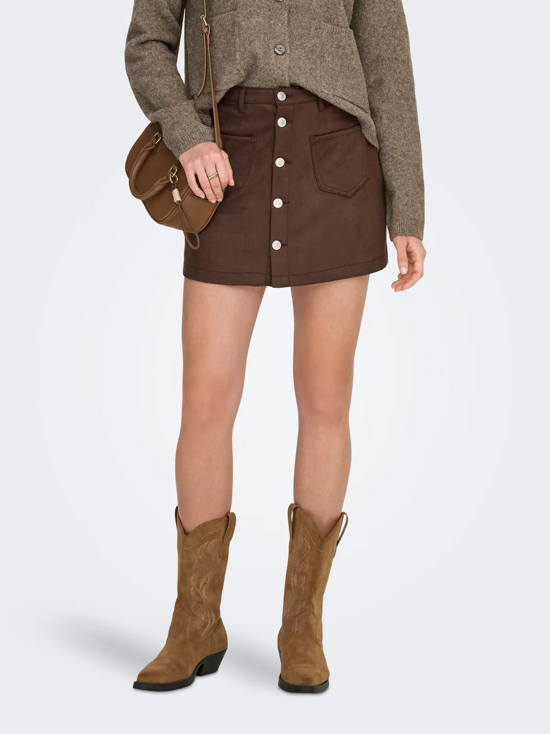 ONLY Onlamazing Stina Faux Suede gonna scamosciata
