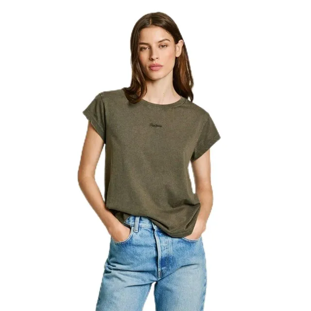 Pepe Jeans Felice T-Shirt Donna Arancione Tramonto acido