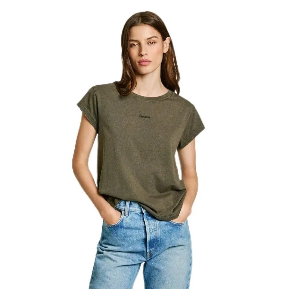 Pepe Jeans Felice T-Shirt Donna Arancione Tramonto acido