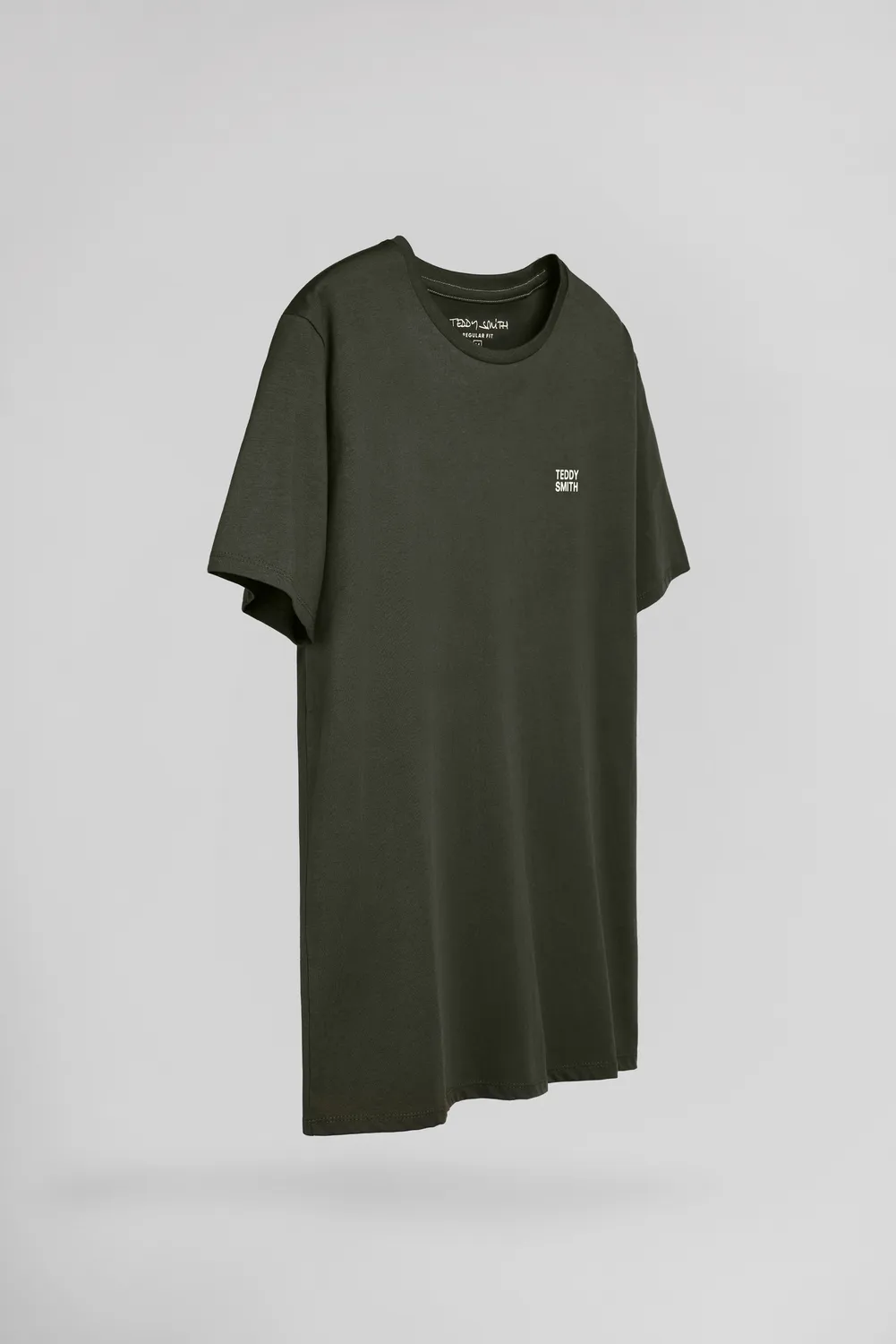 Teddy Smith The Tee 1 MC t-shirt uomo Deep Kaki cotone