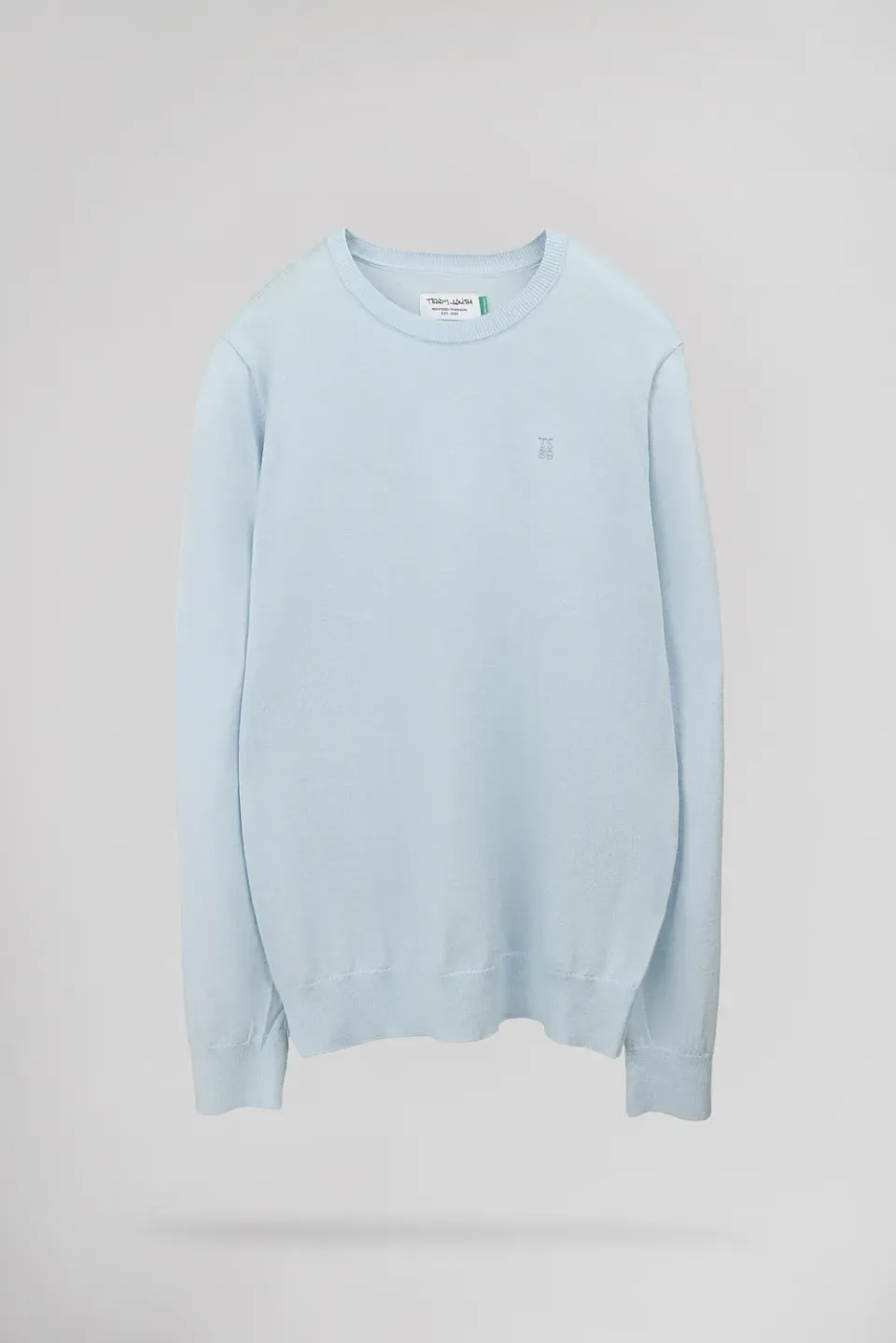 Teddy Smith P-Martino pull uomo azzurro girocollo