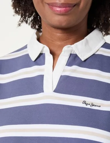 Pepe Jeans Stripes Polo Sweat Felpa Polo XS a righe cotone