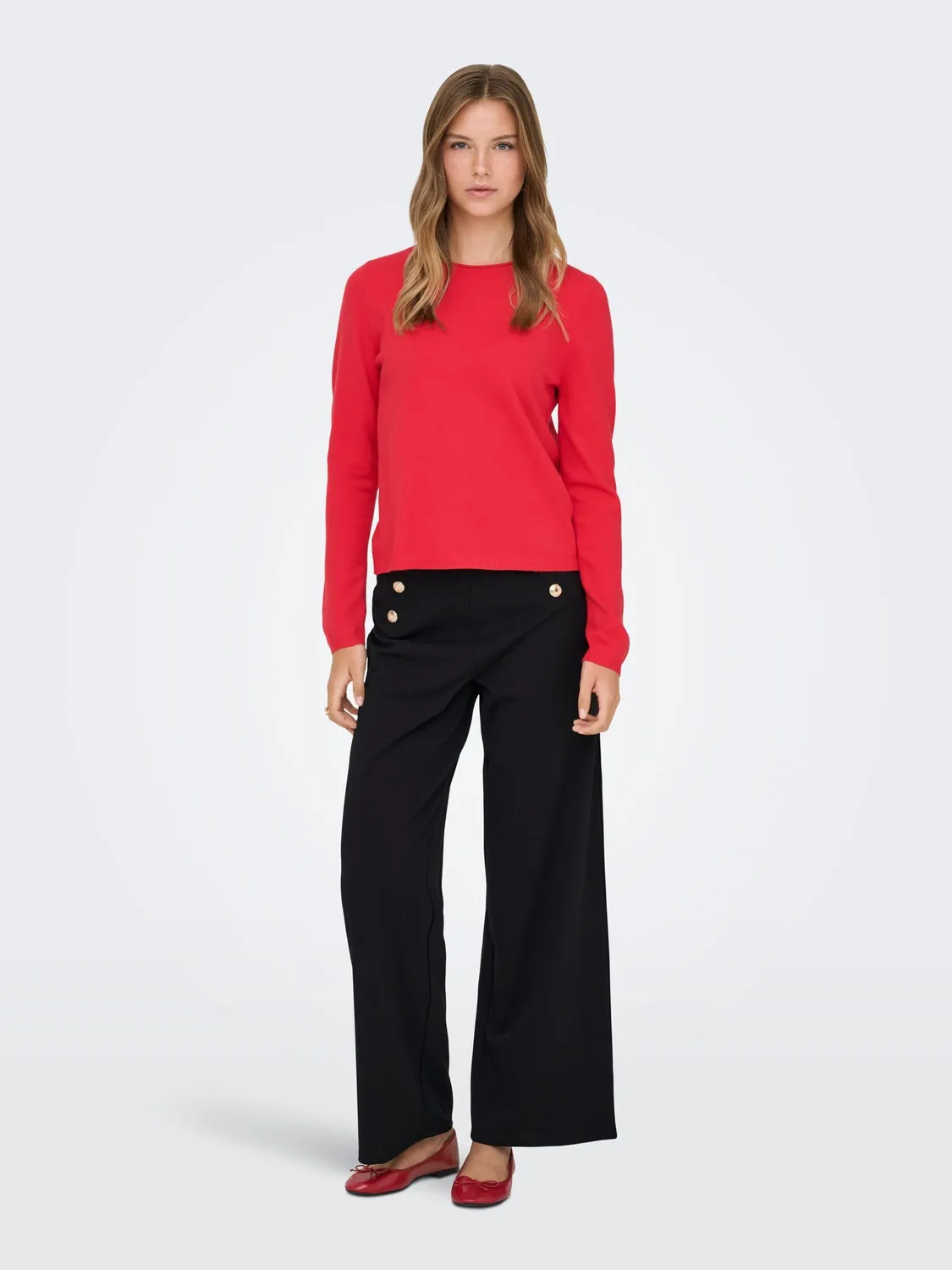 ONLY pantaloni a molla per feste donna neri vestibilità normale
