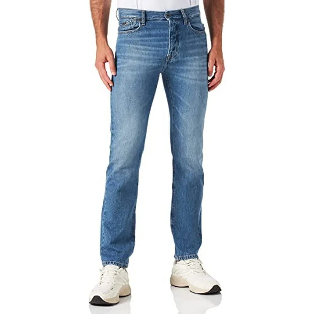 Pepe Jeans Denim Pantaloni Uomo 5 Tasche Cotone BCI Blu