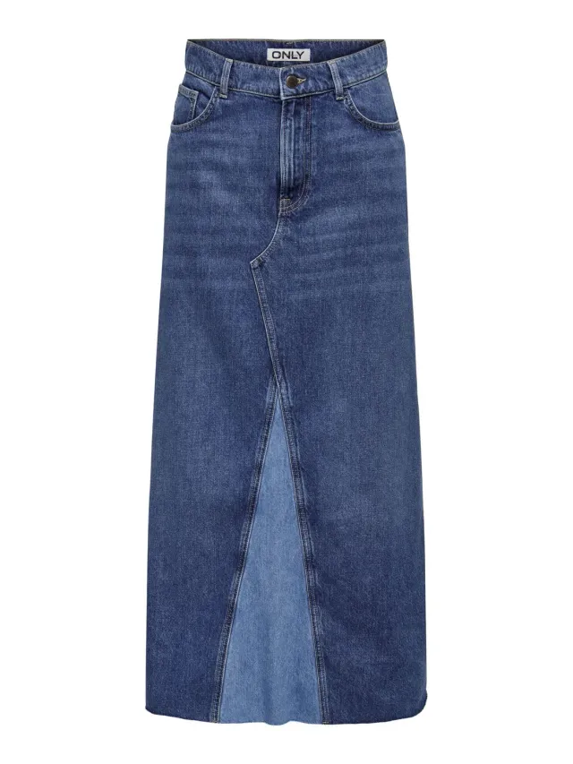 ONLY Onlmochi gonna jeans maxi vita alta M