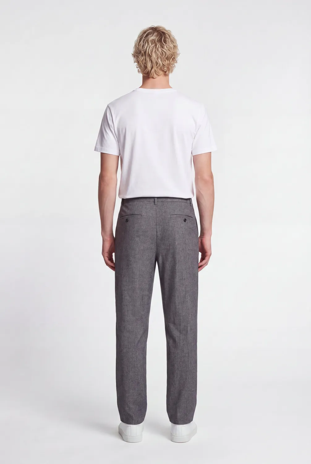 Teddy Smith P-Felix Mélange Black pantalone relaxed grigio