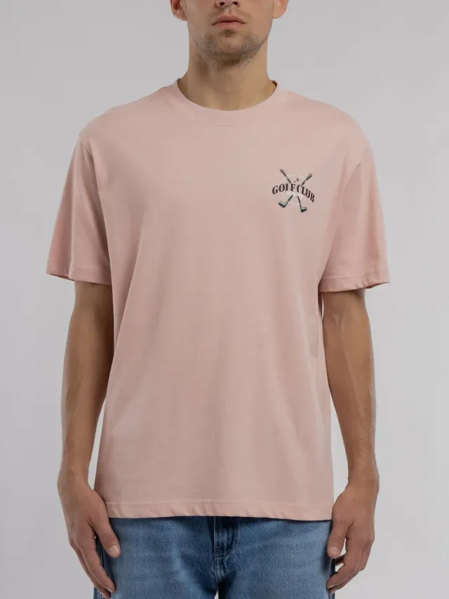 Teddy Smith T-Damien maglietta uomo rosa pastel ampia
