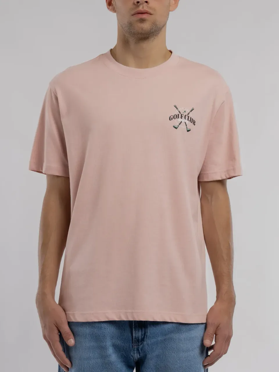 Teddy Smith T-Damien maglietta uomo rosa pastel ampia