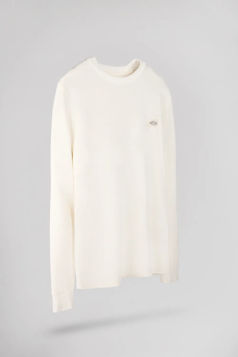 Teddy Smith T-Waffle ML T-shirt maniche lunghe Middle White waffle