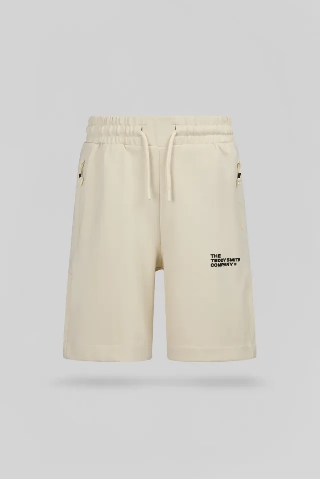 Teddy Smith S-Company SH JR pantaloncini crema ragazzo cotone