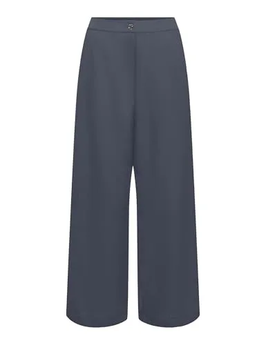 ONLY Onlnova Life Vis Mika pantaloni larghi donna gamba ampia