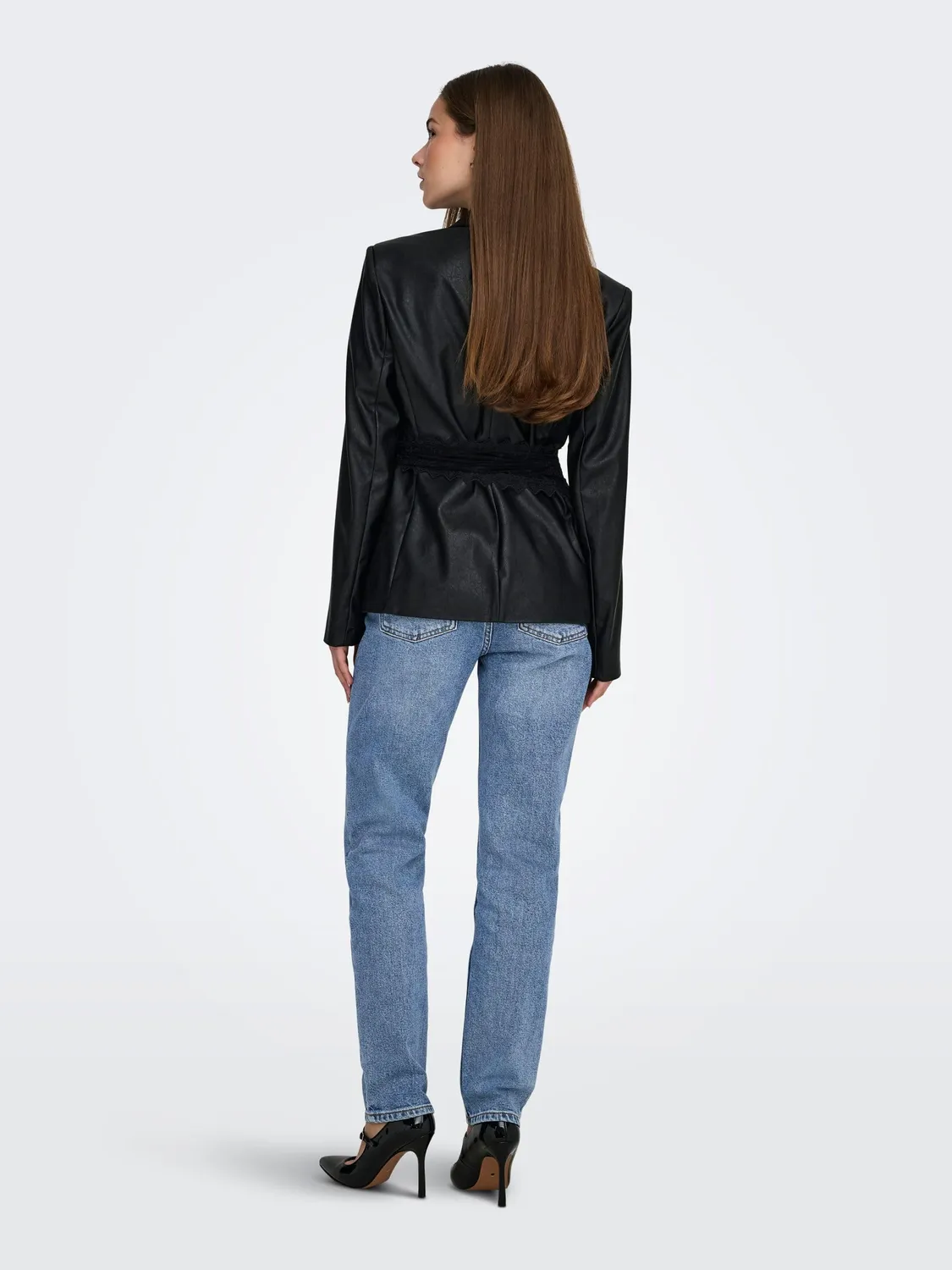 ONLY ONLWAUW High Waist jeans flare vita alta blu