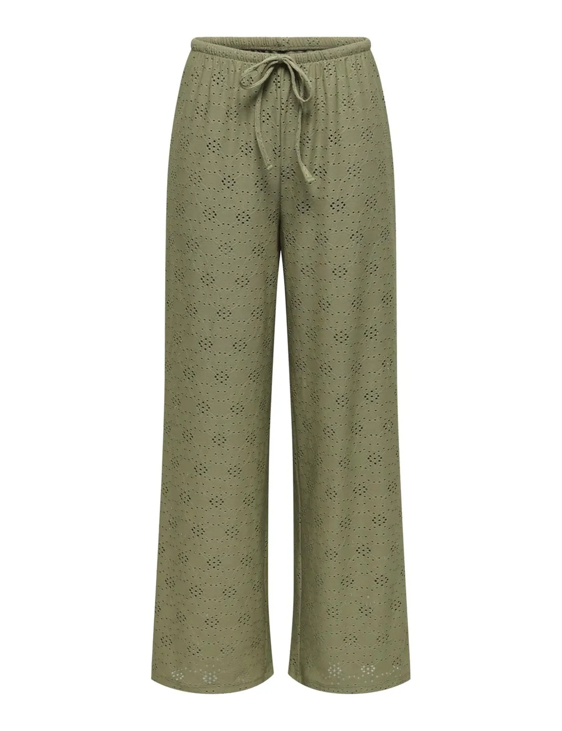 ONLY Onlsmilla Life Wide Tie Pant Jrs pantaloni XS nero gamba larga