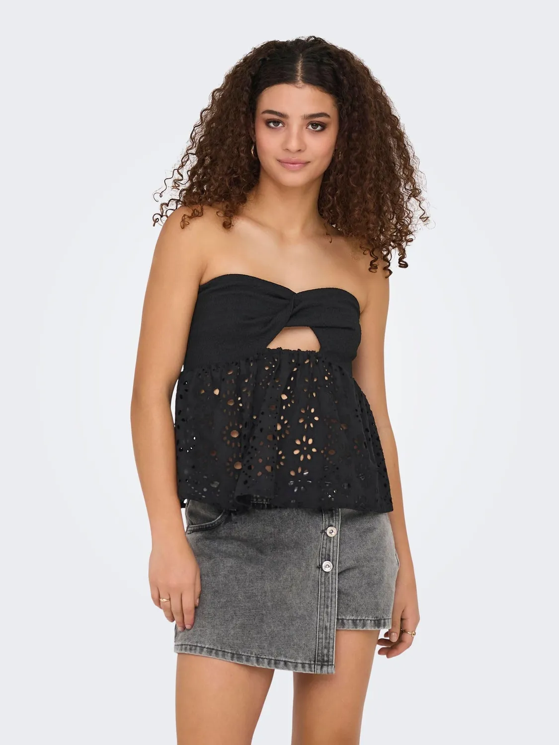 ONLY Onlaurora top a tubo donna fascia elasticizzato