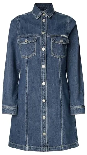 Pepe Jeans Authentic Denim vestito donna M blu corto