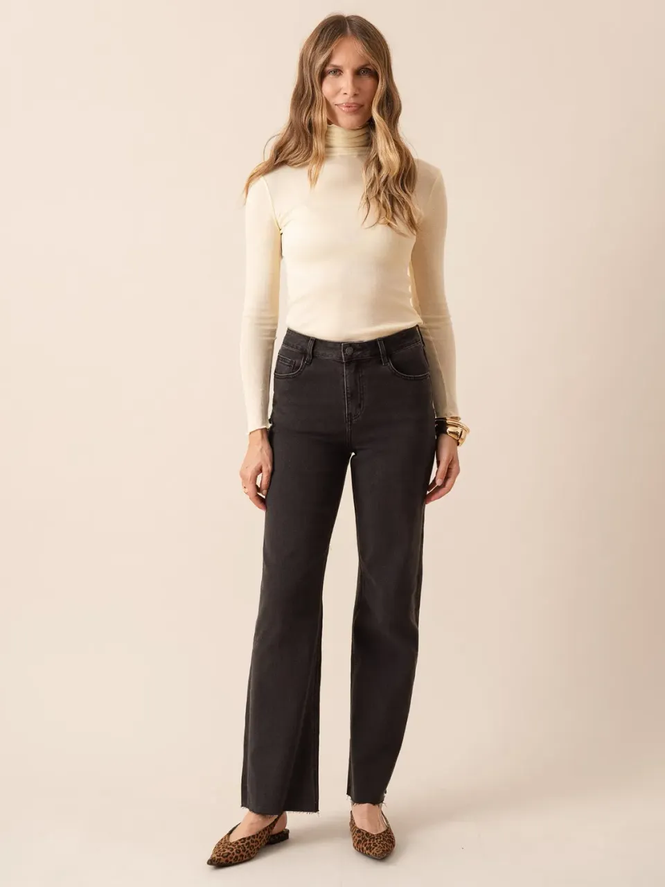 Oraije Maddie jeans dritti grigio scuro straight