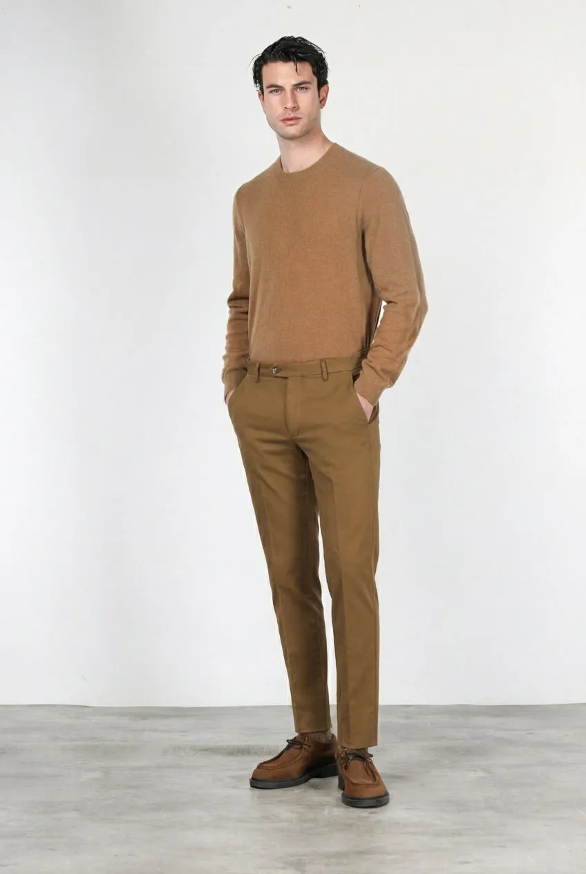 Mason's Torino Flex Pantalone Chino Uomo Noce Slim Fit