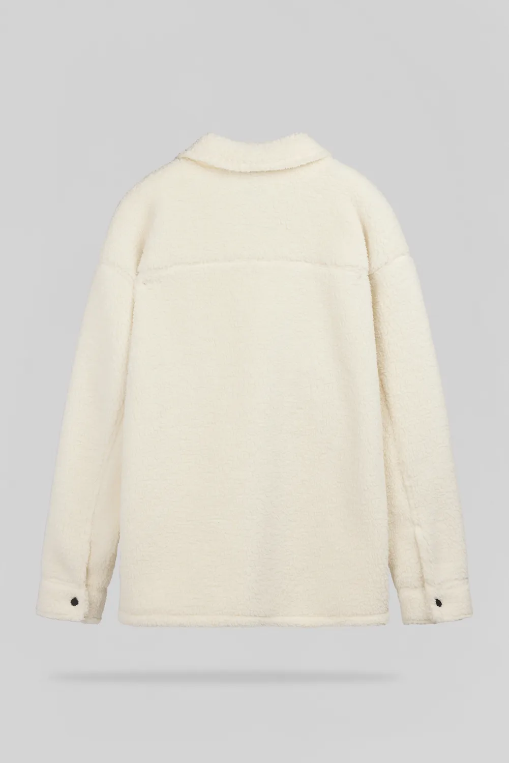 Teddy Smith C-SWEET ML surcamicia sherpa bianco avorio