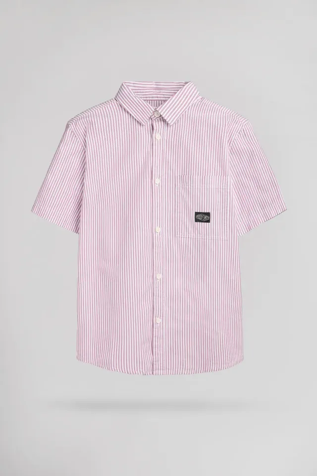 Teddy Smith C-Ox MC Jr camicia ragazzo maniche corte righe