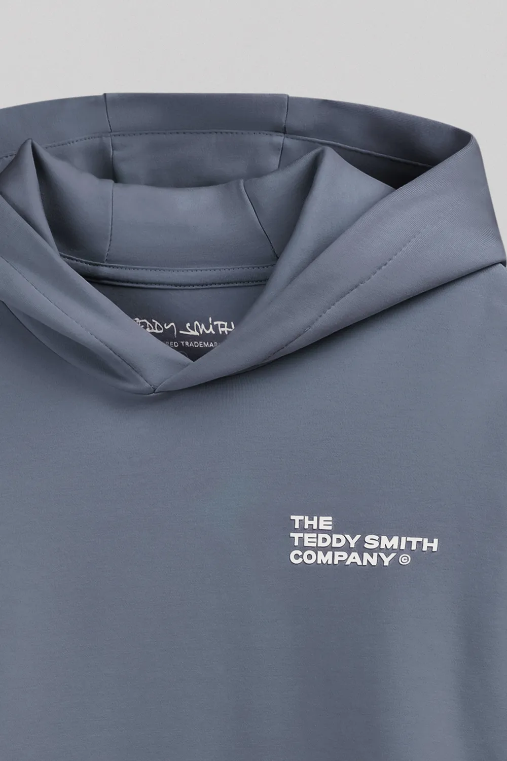 Teddy Smith S-Company Hoody felpa bimbo gris meteore